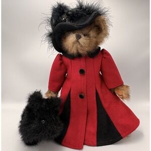LOTTIE AND SCOTTIE Dog Retired 2006 Bearington Bears 14" w/Stand Collection 1604